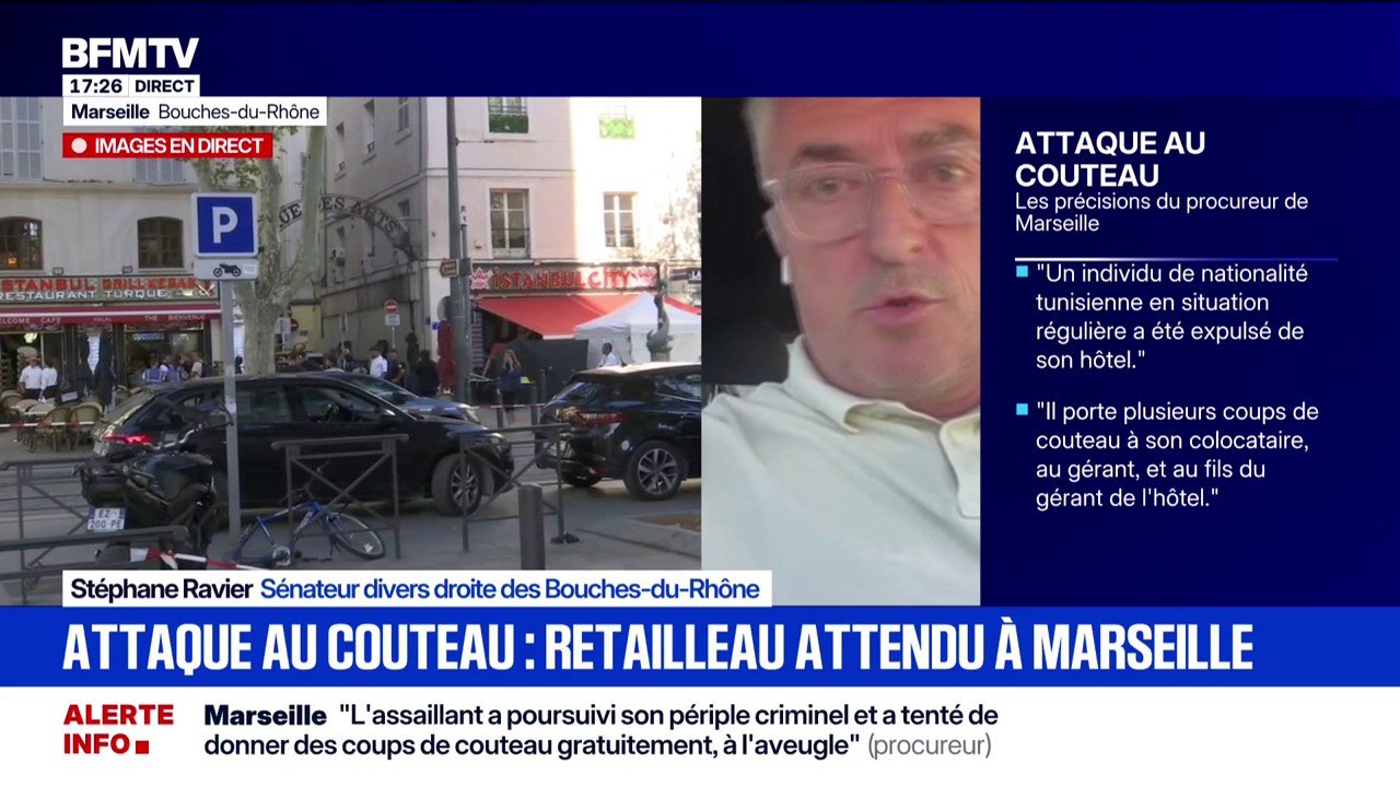 Attaque au couteau à Marseille: "On n'a pas besoin de monsieur Retailleau pour des promesses qu'il ne tiendra pas", fustige Stéphane Ravier, sénateur divers droite des Bouches-du-Rhône