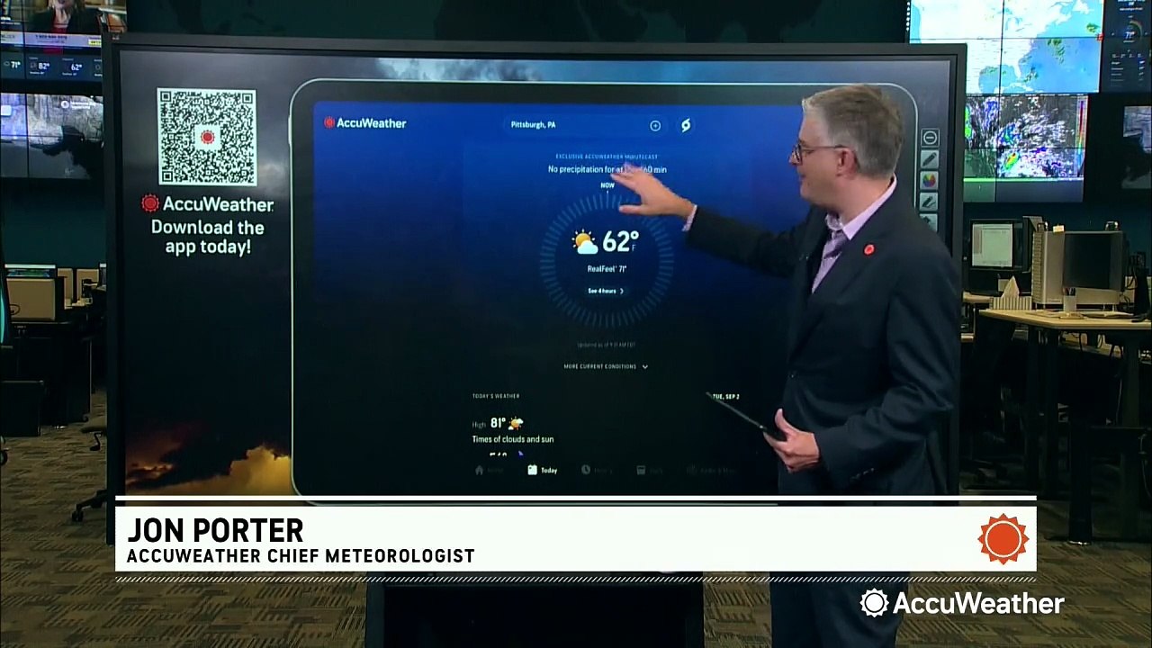 Getting daily and hourly forecasts on the free AccuWeather app