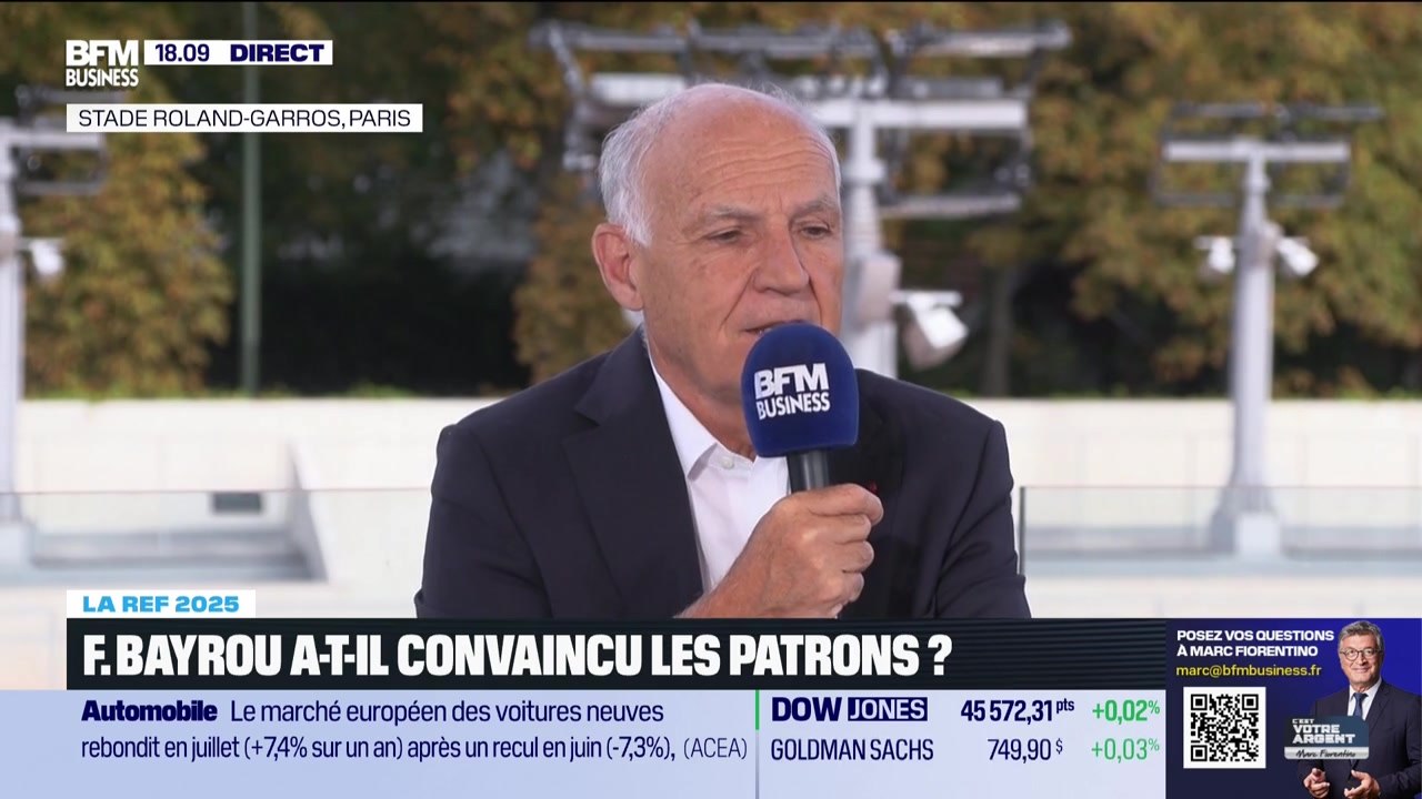 Pierre-André de Chalendar (Institut de l'Entreprise et Saint-Gobain) et Ross McInnes (Safran) : F. Bayrou a-t-il convaincu les patrons ? - 28/08