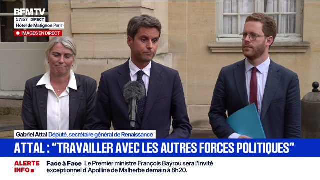 Crise politique: Gabriel Attal veut travailler avec les autres forces politiques pour trouver un compromis