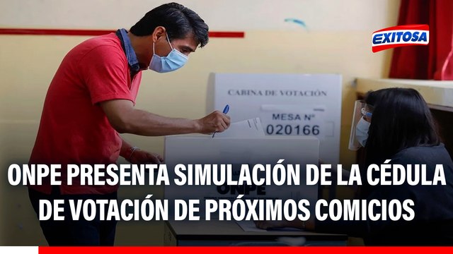 Elecciones 2026: ONPE presenta simulación de la cédula de votación de próximos comicios