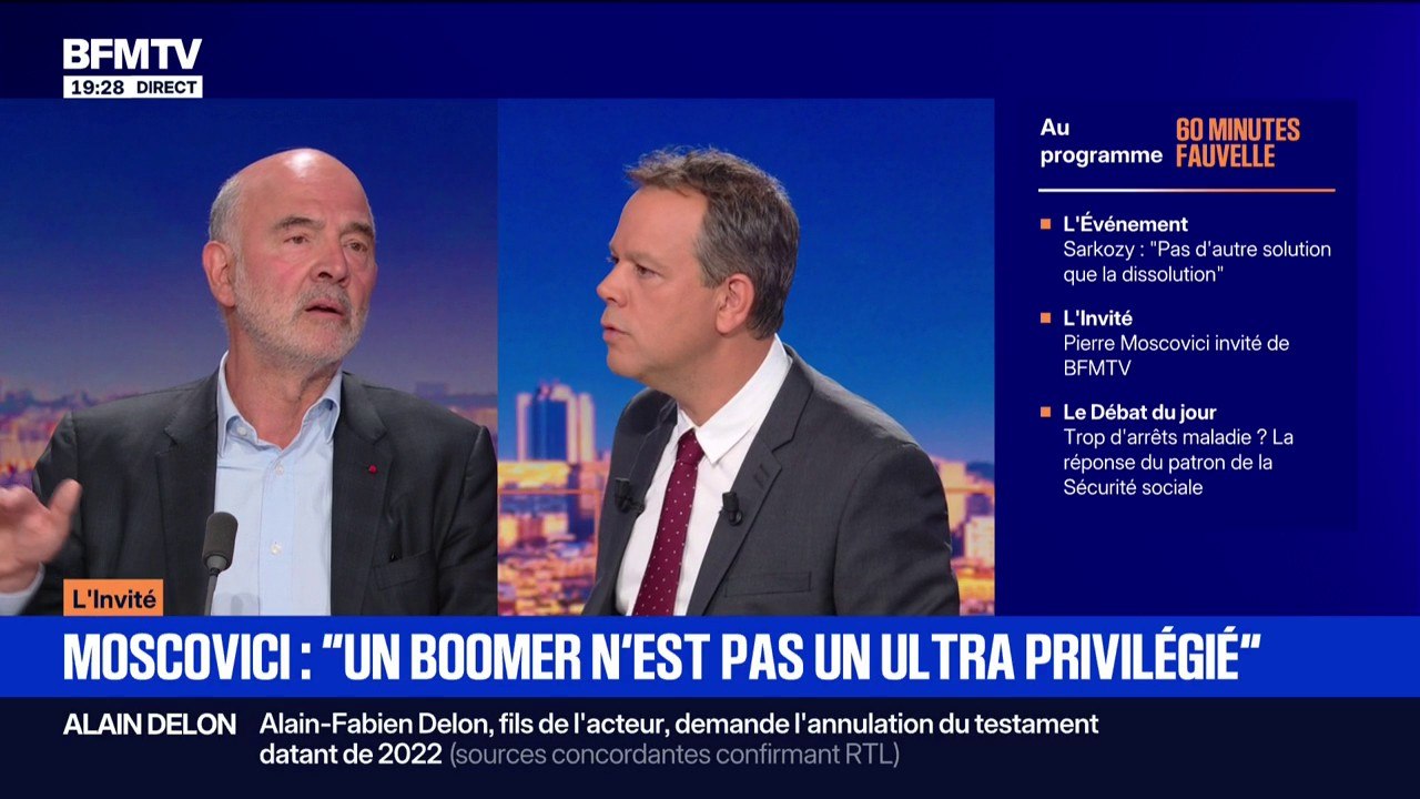 Dette: "Un boomer ce n'est pas un ultra privilégié", affirme Pierre Moscovici, premier président de la Cour des comptes