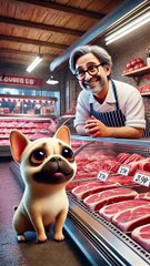Cute Dog Chef s Surprise! Frenchie Creates Dreamy Romantic Western Dinner for Owner! 🐶#shorts #cute