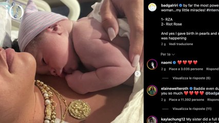 Rihanna e la foto con il medaglione da 21mila euro subito dopo il parto del piccolo RZA