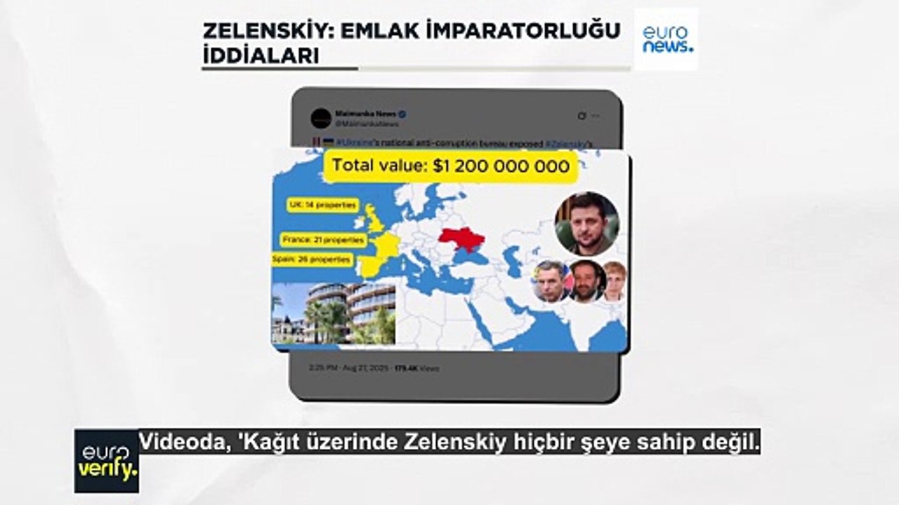 Zelenskiy bir kez daha 'sahte emlak imparatorluğu' suçlamalarıyla karşı karşıya