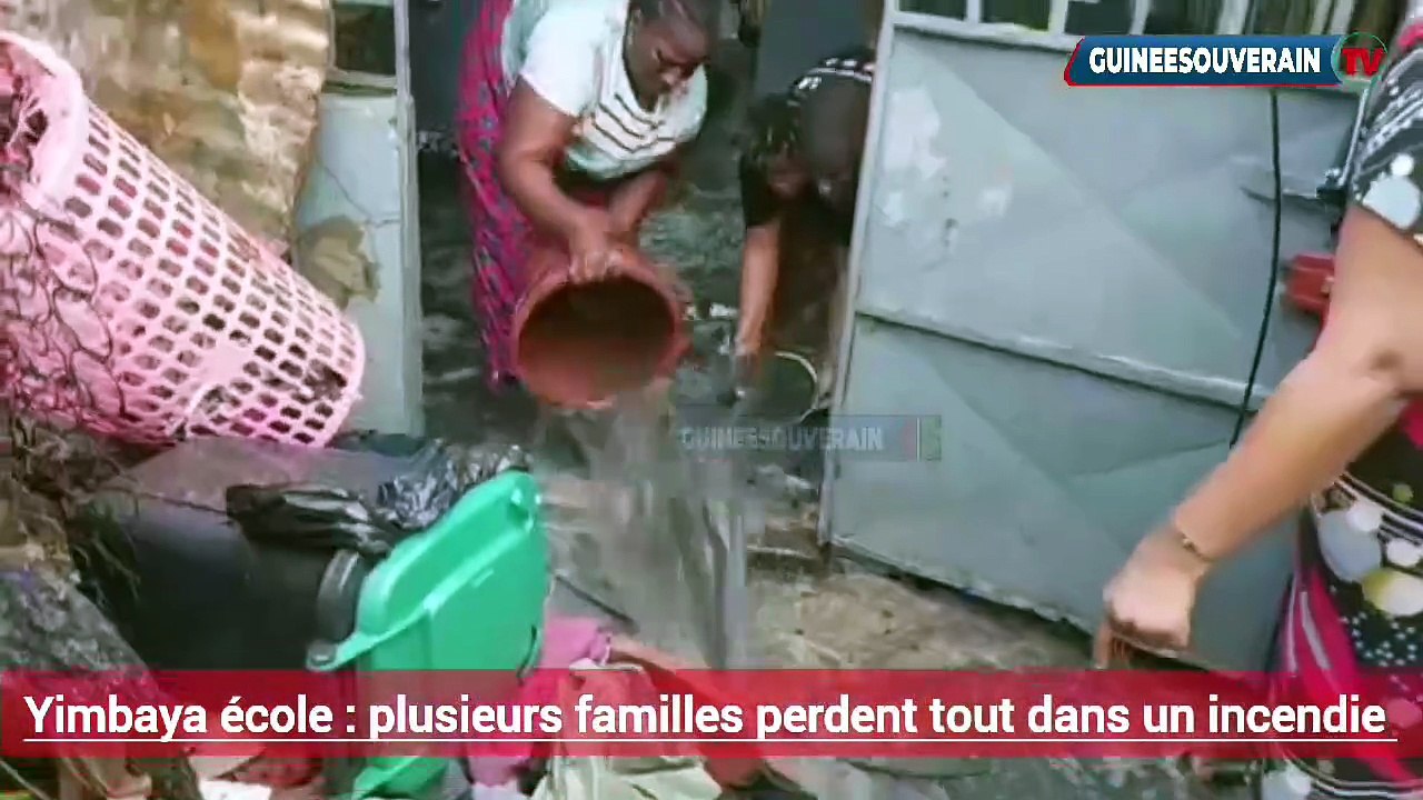 Violent incendie à Yimbaya école