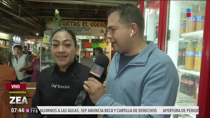 Atalo Mata prueba platillos mexicanos en la Central de Abasto CDMX