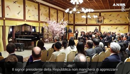 Tokyo, il tenore Vittorio Grigolo canta per Mattarella e Naruhito