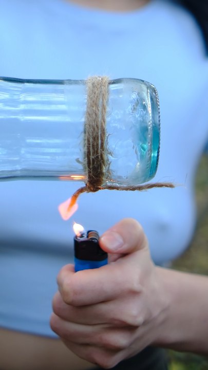 Cutting Glass with JUST Fire and Water? (No Tools Needed)