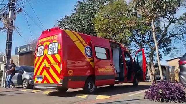 Durante manutenção, trabalhador sofre queda e precisa ser socorrido pelo Siate