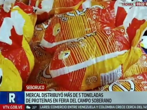 Táchira | A través de la Feria del Campo Soberano MERCAL distribuyó más de 5 toneladas de proteínas