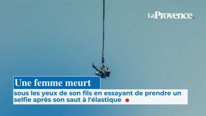 Une femme meurt sous les yeux de son fils en  essayant de prendre un selfie  après son saut à l'élastique