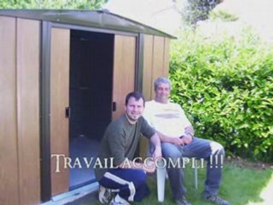 Pose de la cabane