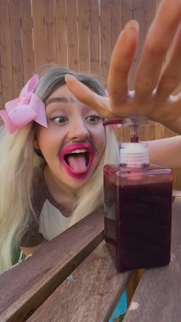 Oops! She's Still Figuring Out the Dispenser! 🤪😂