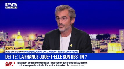 Vote de confiance du 8 septembre: "François Bayrou est au crépuscule", lance le philosophe Raphaël Enthoven