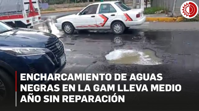 Encharcamiento de aguas negras en la Col. San Rafael lleva medio año sin reparación