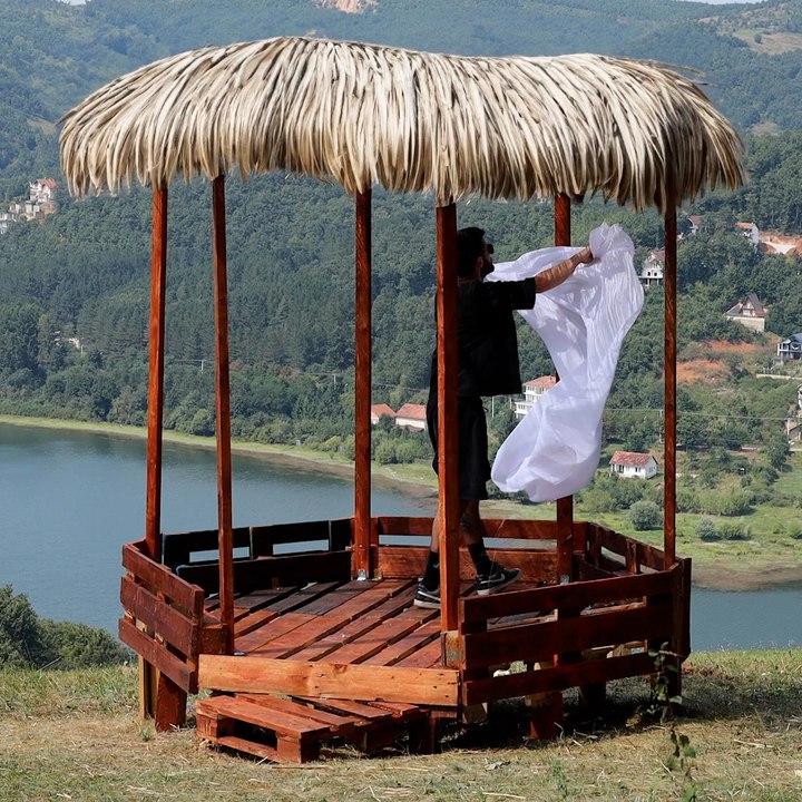 Eco gazebo out of pallets you can do for one day 🏕️