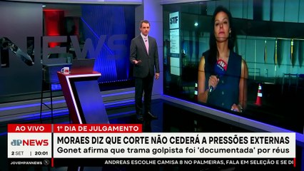 Julgamento de Bolsonaro: Moraes diz que Corte não cederá a pressões