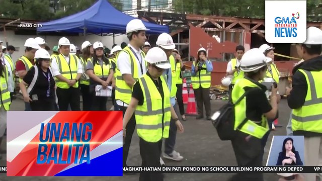 Konstruksyon ng Ortigas Station ng Metro Manila Subway Project, sinimulan na; DOTr at Pasig LGU, nag-inspeksyon | Unang Balita