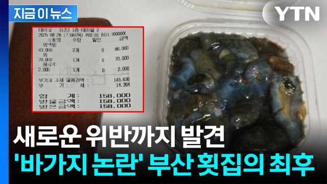 이게 7만 원 ...논란의 부산 횟집, 현장 점검하자 더 걸렸다 [지금이뉴스] / YTN