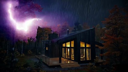 Heavy Rain & Distant Thunder  Storm for Sleep, Study & Calm And Focus