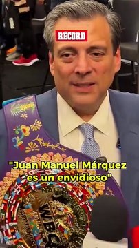 Mauricio Sulaimán carga contra Juan Manuel Márquez por las críticas al 'Canelo' Álvarez. Es un envidioso del éxito de un mexicano .