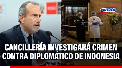 Canciller asegura que se investigará "hasta el fondo" el asesinato del diplomático de Indonesia
