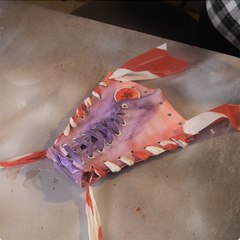 Luxury Converse bag made out of her old shoes 👟