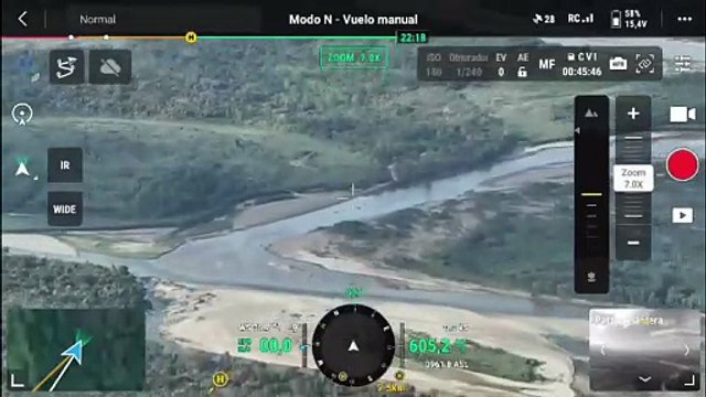 VIDEO. Con tecnología de vigilancia aérea interceptan personas cruzando el río con cocaína, hojas de coca y cigarrillos