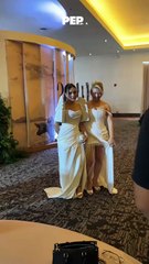 Mika Salamanca & Chloe San Jose pose for photos at Preview Ball 2025