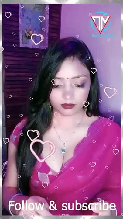 Indian girl in pink saree 250903 tango live Tango live video call see Periscope live video Imo video