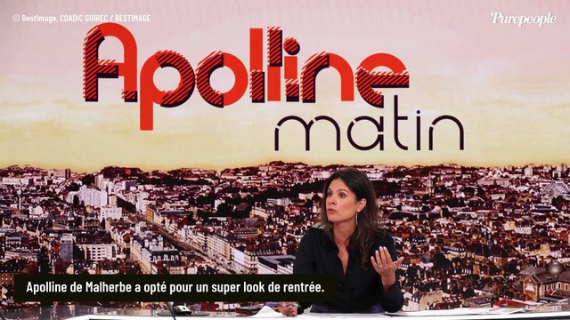 Pas de cuir cette fois pour Apolline de Malherbe mais une robe à l'imprimé pile dans la tendance d'une marque vieille de 40 ans