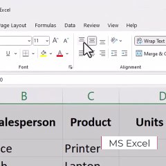 MS Excel Inserting subtotals in Table