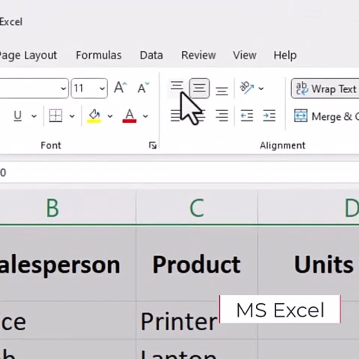 MS Excel Inserting subtotals in Table