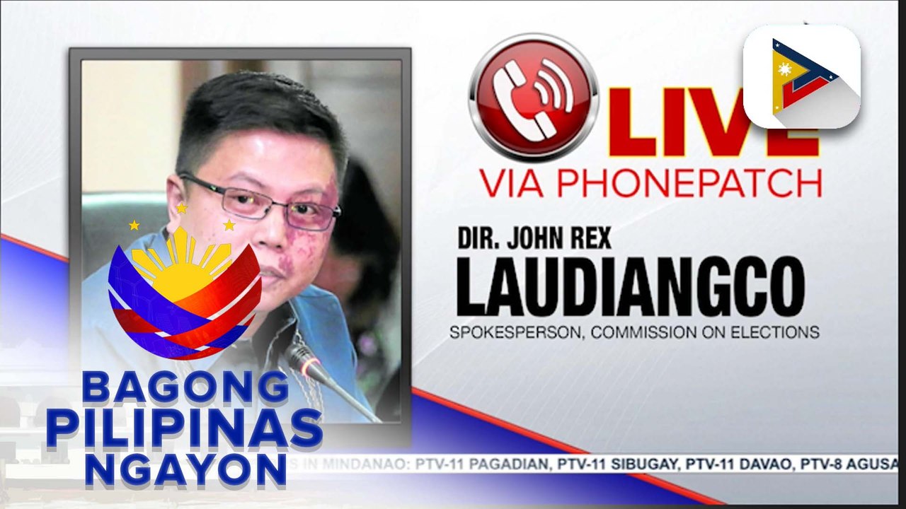 Panayam kay spokesperson ng  Commission on Elections, Dir. John Rex Laudiangco ukol sa pag amyenda sa party list loan update sa nalalapit Bangsamoro monumental elections