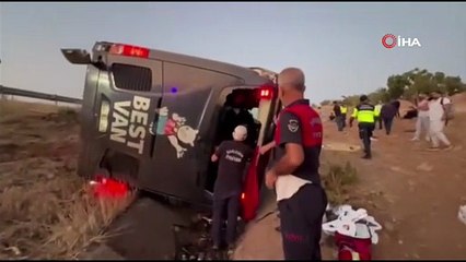 Şanlıurfa’da yolcu otobüsü devrildi: 27 yaralı