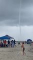 Huge Waterspout Twirls Over in Galveston, Texas, US