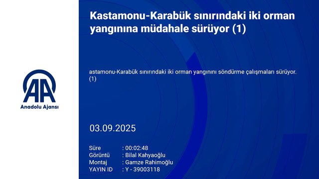 Kastamonu-Karabük sınırında iki orman yangını! Bölgede yoğun duman ve is