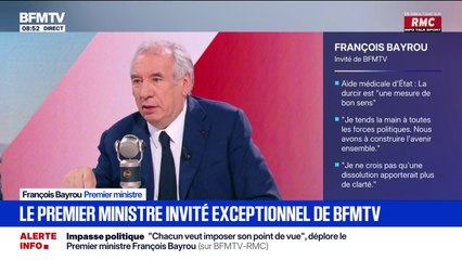 Vote de confiance: "Ce qui est en jeu ce n'est pas mon sort, c'est le sort du pays", souligne François Bayrou