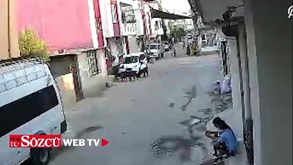 Polisten kaçarken bisikletli çocuğa çarptı