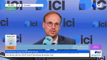 Florian Bercault, maire de Laval, plus que probable candidat à sa réélection en 2026, sans LFI