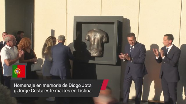 Cristiano visiblemente emocionado en el homenaje de Portugal a Diogo Jota