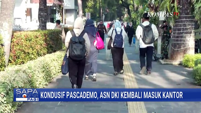 Begini Suasana Balai Kota DKI Jakrta saat ASN Kembali Masuk Kantor, Usai Kebijakan WFH