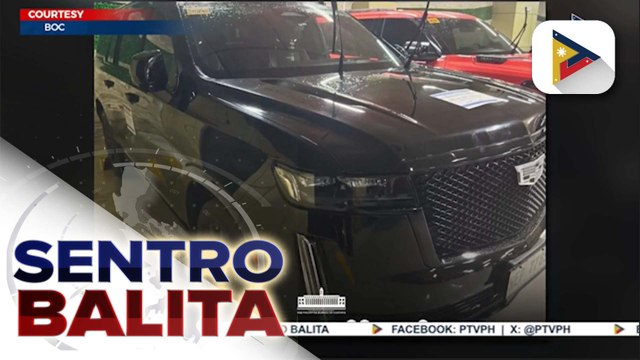 BOC, hawak na ang 12 sasakyan ng pamilya Discaya na sakop ng search warrant; mga Discaya, may 15 araw para iprisenta ang mga dokumento ng mga sasakyan ayon sa BOC | ulat ni JM Pineda