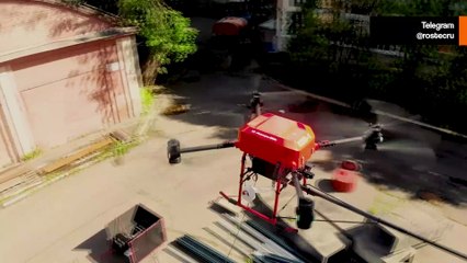 Russisk KVV-1-drone bekæmper brande med 150-meters luftslange | Rostec Drone Expo 2025