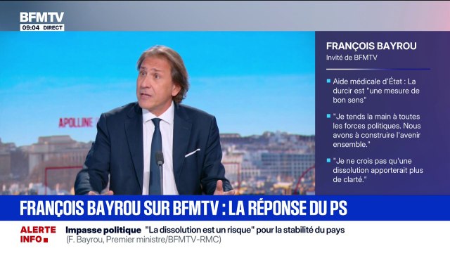 Vote de confiance: François Bayrou a raté le coche , estime Jérôme Guedj (PS)