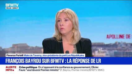 Florence Portelli (LR) au sujet d'Emmanuel Macron et de François Bayrou: "Je trouve qu'on a deux kamikazes à la tête de l'État"