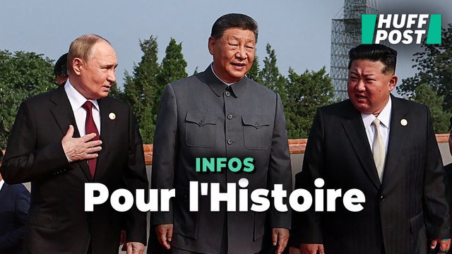 Lers images déjà historiques de la rencontre entre Vladimir Poutine, Xi Jinping et Kim Jong Un