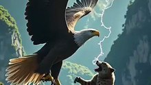 _عقاب_اور_بلی_کی_زبردست_لڑائی___Eagle_vs_Cat_Fight___Realistic_Nature_Scene(360p)