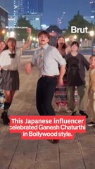 Japanese influencer celebrated Ganesh Chaturthi